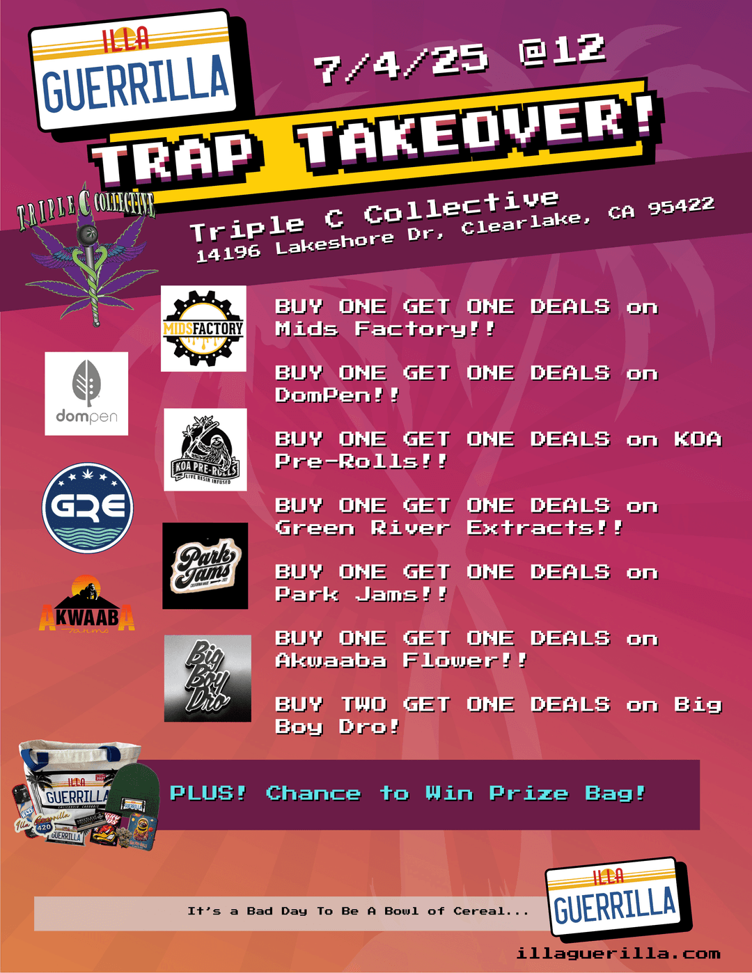 Trap Takeover Deals - All Weekend!
